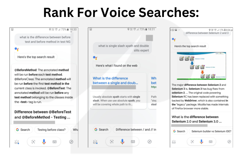 Voice search optimisation enabled Top Search Result for a Tech Forum